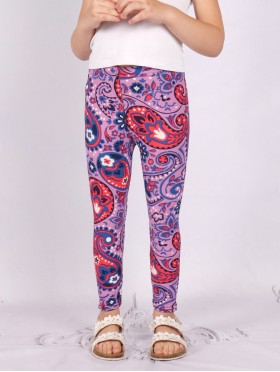 Kids Flower Print Stretchy Legging 
